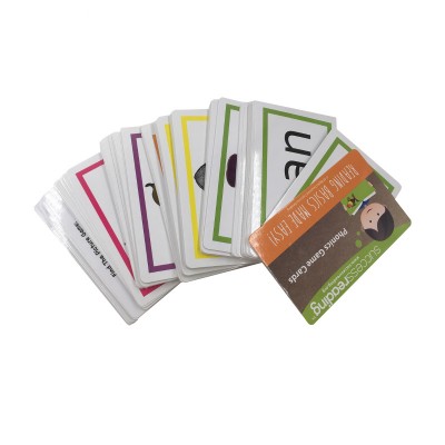 rounded corner yoga exercise cards printing custom design yoga playing cards for children