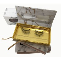 custom label magnetic cardboard eyelash box packaging for faux mink lashes