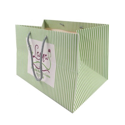 Luxury Color Print Custom Rope Handle Shopping Packaging Paper Bags