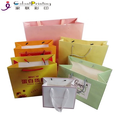 Factory Price Twisted Handle Kraft Paper Bag For Shopping