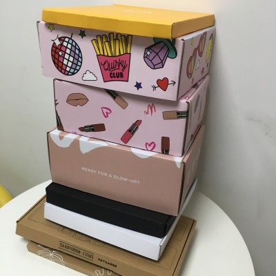 3 layer strong custom printed mailer boxes colored body lotion packaging carton gift corrugated box