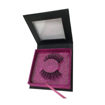 Transparent PVC lash tray square lash box eyelash custom empty packing box